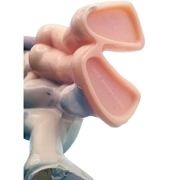 Happy Anniversary Russ Berrie Co Vintage Plastic Wedding Couple Naked Banner - Picture 9 of 11